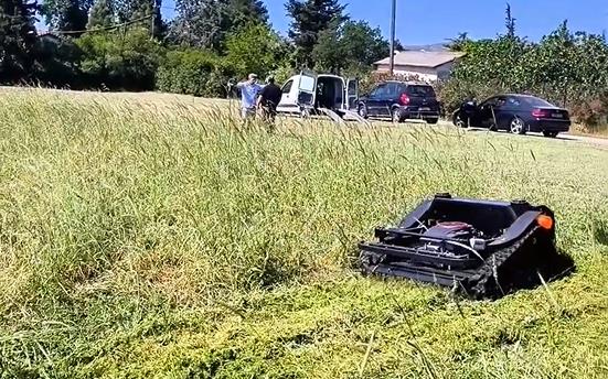 Remote Control Lawn Mower Shines In Greece