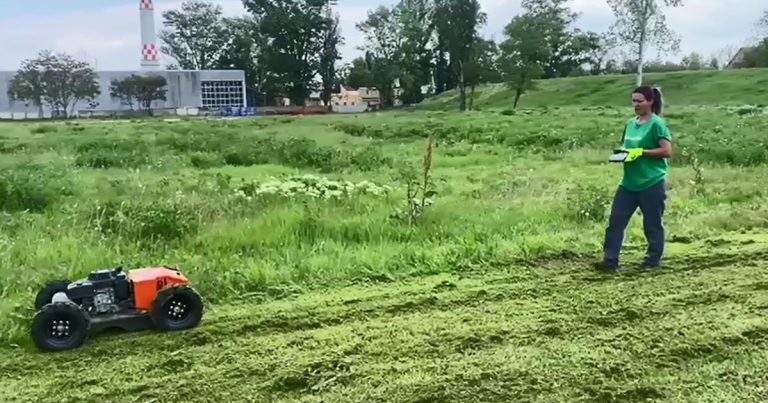 Smooth and Efficient: VTW500 Wheeled Mower in Action on Hungarian Grasslands
